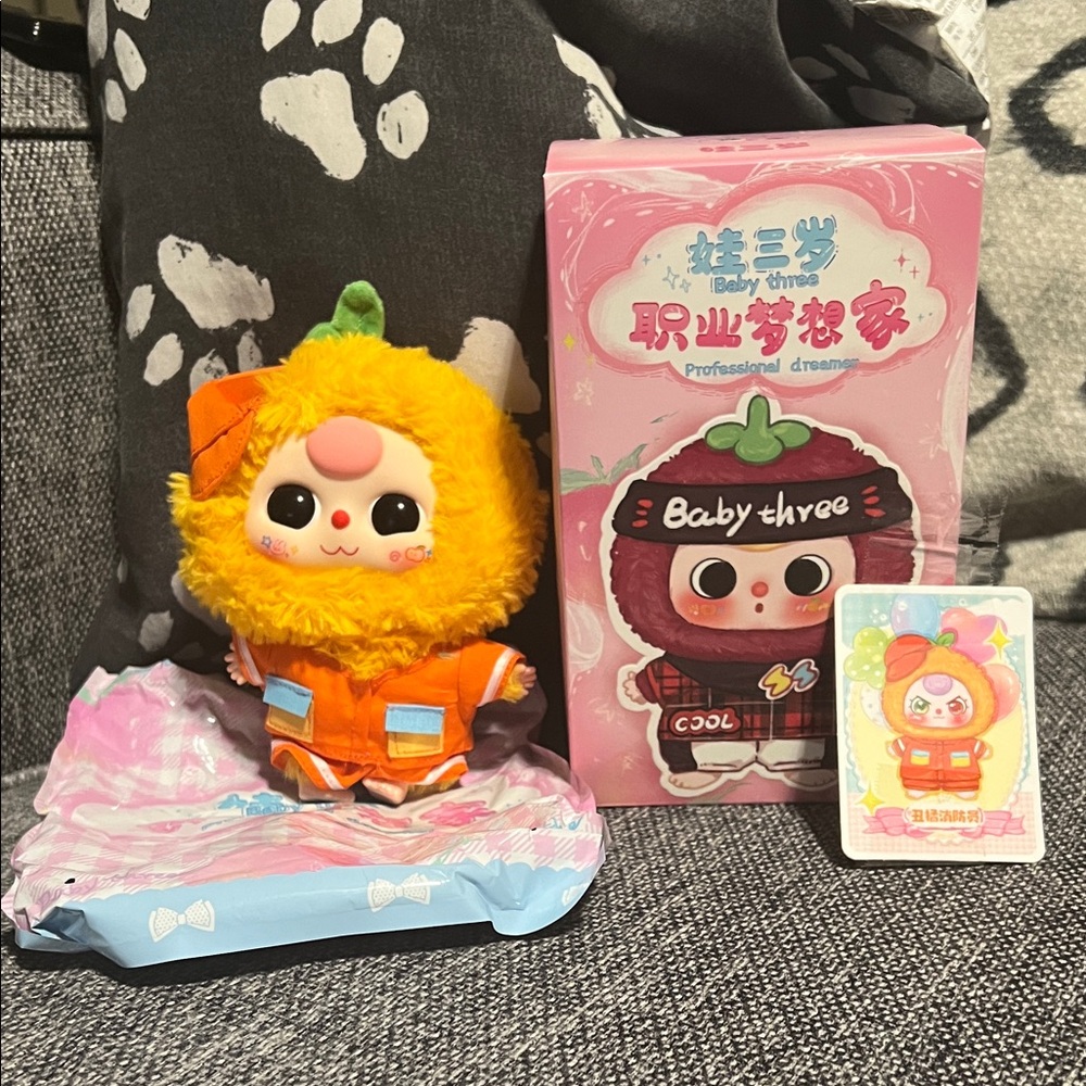 NWT Confirmed Baby Three Professional Dreamer Series-Orange Fire Fighter